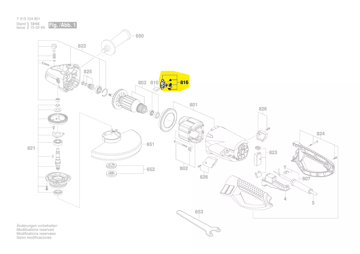 Porte-balais charbon réf. 2 610 Z01 051
